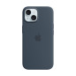 Apple Coque en Silicone avec MagSafe pour iPhone 15 - Bleu Orage Apple Coque en Silicone avec MagSafe pour iPhone 15 - Bleu Orage 
