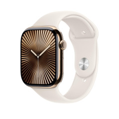 Apple Watch Band - Bracelet Sport - 46 mm - Lumière stellaire - M/L