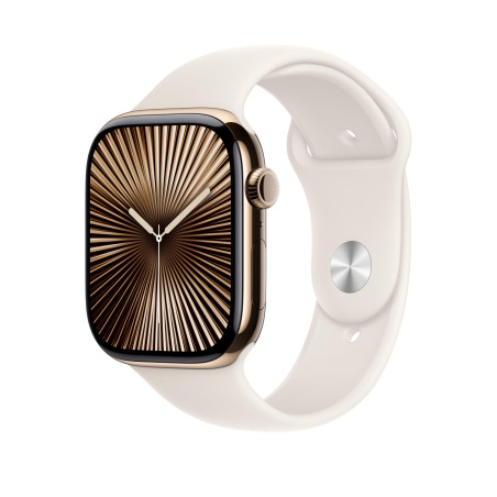 Apple Watch Band - Bracelet Sport - 46 mm - Lumière stellaire - M/L