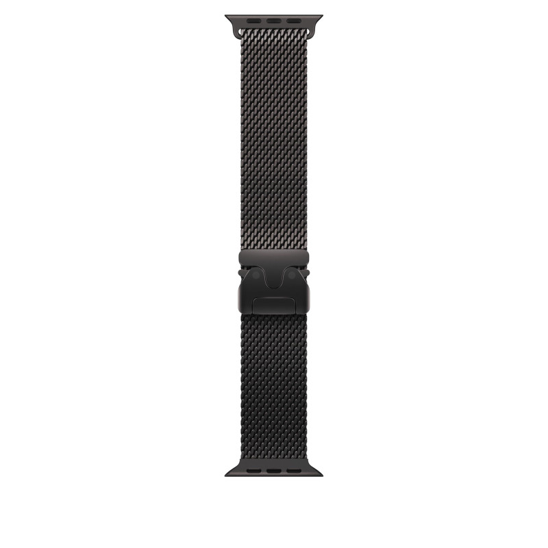 Apple Watch Band - Bracelet Milanais - 49 mm - Noir - Small