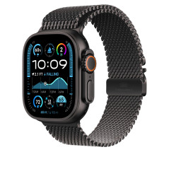 Apple Watch Band - Bracelet Milanais - 49 mm - Noir - Small