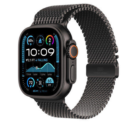 Apple Watch Band - Bracelet Milanais - 49 mm - Noir - Small