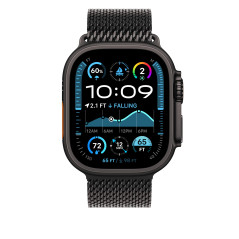 Apple Watch Band - Bracelet Milanais - 49 mm - Noir - Small
