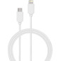 Câble USB C/Lightning 3A 2m PD 60W Blanc Bigben Câble USB C/Lightning 3A 2m PD 60W Blanc Bigben