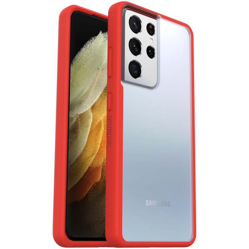 Otterbox Coque React Series pour Samsung Galaxy S21 Ultra 5G, Antichoc, Anti-Chute, Ultra-Mince, Protection Fine, testé Selon Le Otterbox Coque React Series pour Samsung Galaxy S21 Ultra 5G, Antichoc, Anti-Chute, Ultra-Mince, Protection Fine, testé Selon Le