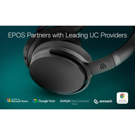 Casque Professionnel Adapt 360 - Réduction Active du Bruit, Connectivité Multi-Appareils, Optimisé pour Microsoft Teams, Design