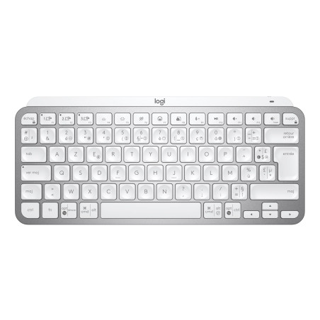 Logitech MX Keys Mini Minimaliste Clavier Sans Fil Illuminé, Compact, Bluetooth, Rétroéclairé, USB-C, Compatible Apple macOS, iO