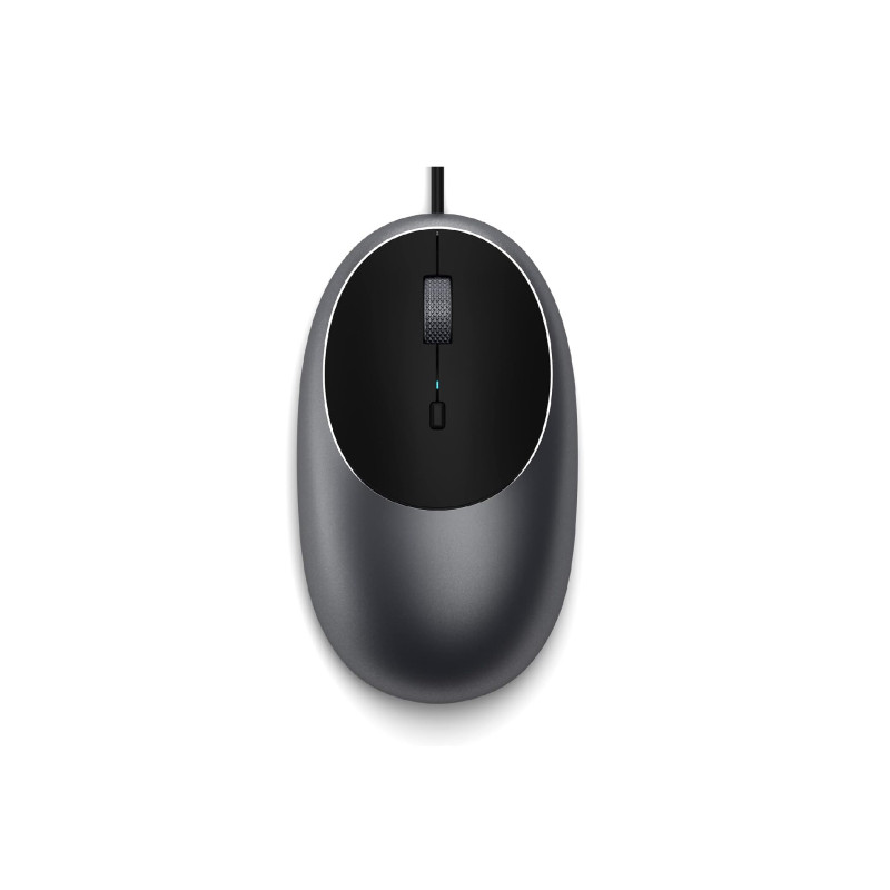Satechi Souris Filaire C1 en Aluminium, Souris USB C Optique, Câble 1,5 m, DPI Ajustable, Élégante et Ergonomique pour MacBook A