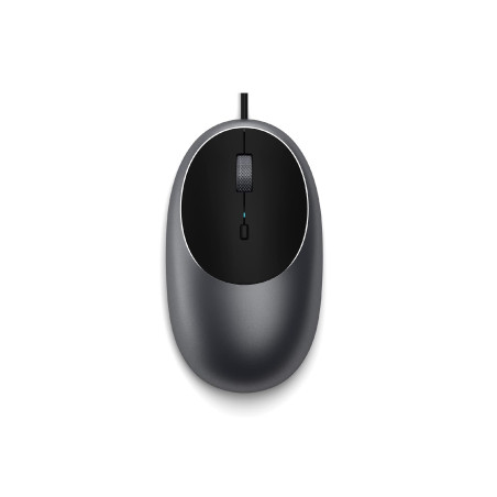 Satechi Souris Filaire C1 en Aluminium, Souris USB C Optique, Câble 1,5 m, DPI Ajustable, Élégante et Ergonomique pour MacBook A