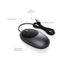 Satechi Souris Filaire C1 en Aluminium, Souris USB C Optique, Câble 1,5 m, DPI Ajustable, Élégante et Ergonomique pour MacBook A