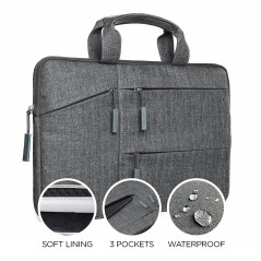 Satechi Sacoche pour Ordinateur 13 Pouces, Imperméable et Rembourrée avec Multiples Compartiments et Poches pour avec MacBook Ai