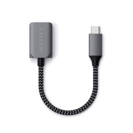 Satechi Câble Adaptateur USB-C à USB-A 3.0, Type C vers Type A Femelle avec Vitesse 5Gbps, pour MacBook Air & Pro, iPad, Chromeb