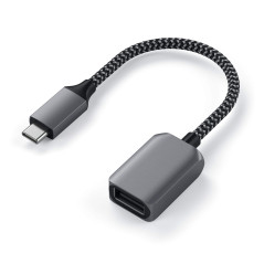 Satechi Câble Adaptateur USB-C à USB-A 3.0, Type C vers Type A Femelle avec Vitesse 5Gbps, pour MacBook Air & Pro, iPad, Chromeb