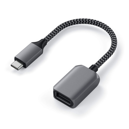 Satechi Câble Adaptateur USB-C à USB-A 3.0, Type C vers Type A Femelle avec Vitesse 5Gbps, pour MacBook Air & Pro, iPad, Chromeb