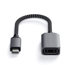 Satechi Câble Adaptateur USB-C à USB-A 3.0, Type C vers Type A Femelle avec Vitesse 5Gbps, pour MacBook Air & Pro, iPad, Chromeb