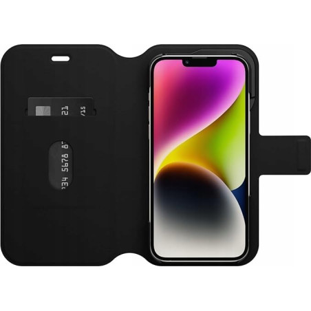 Otterbox Strada Via Coque pour iPhone 14 Plus, Étui Folio de Protection Antichoc, antichute, Fin et Doux au Toucher avec Porte-C