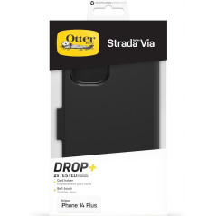 Otterbox Strada Via Coque pour iPhone 14 Plus, Étui Folio de Protection Antichoc, antichute, Fin et Doux au Toucher avec Porte-C