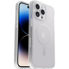 Otterbox Symmetry+ Transparente Coque pour iPhone 14 Pro Max pour MagSafe, Antichoc, Anti-Chute, Fine,supporte 3 x Plus de Chute