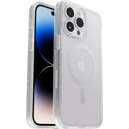 Otterbox Symmetry+ Transparente Coque pour iPhone 14 Pro Max pour MagSafe, Antichoc, Anti-Chute, Fine,supporte 3 x Plus de Chute