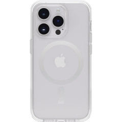 Otterbox Symmetry+ Transparente Coque pour iPhone 14 Pro pour MagSafe, Antichoc, Anti-Chute, Fine, supporte 3 x Plus de Chutes Q