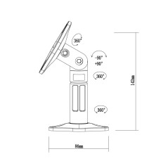 NewStar SPEAKER-W100 Support TV Argent
