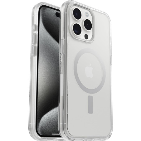 Otterbox Symmetry Clear pour MagSafe Coque pour iPhone 15 Pro Max, Antichoc, Anti-Chute, Fine, supporte 3 x Plus de Chutes Que l