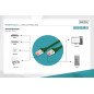 DIGITUS Câble LAN Cat 6 - 10m - RJ45 Câble réseau - S/FTP blindé - Compatible Cat6A et Cat7 - Vert
