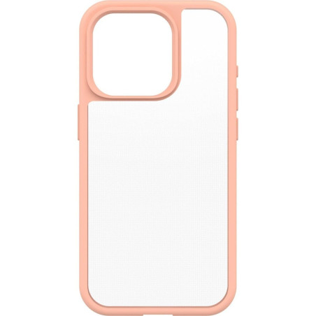 OtterBox React Coque pour Apple iPhone 15 Pro (6,1") transparent/pêche - (77-92764), antimicrobien, standard militaire Drop+, bo