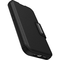 Otterbox Strada Coque pour iPhone 15 Pro pour MagSafe, Antichoc, Anti-Chute, Cuir de qualité, 2 Porte-Cartes, supporte 3 x Plus 