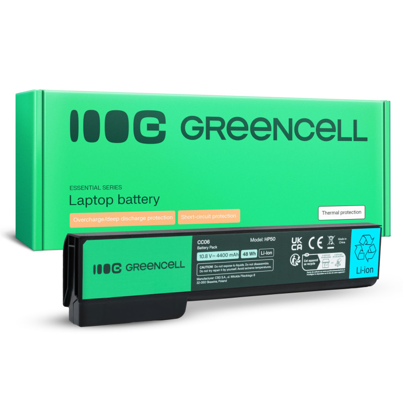 Green Cell HP CC06 CC06XL CC09 628664-001 628666-001 628668-001 Batterie pour HP EliteBook 8460p 8460w 8470p 8470w 8560p 8570p H Green Cell HP CC06 CC06XL CC09 628664-001 628666-001 628668-001 Batterie pour HP EliteBook 8460p 8460w 8470p 8470w 8560p 8570p H