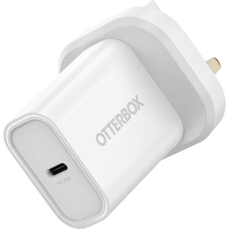 Otterbox Standard UK 20W USB-C PD Chargeur Mural, Fast Charger pour Smartphone et Tablette, Testé Contre Les Chutes, Robuste, Ul Otterbox Standard UK 20W USB-C PD Chargeur Mural, Fast Charger pour Smartphone et Tablette, Testé Contre Les Chutes, Robuste, Ul