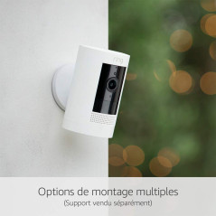 Ring Caméra extérieure sans fil (Stick Up Cam)| Caméra de surveillance wifi HD sur batterie, audio bidirectionnel, détection de 