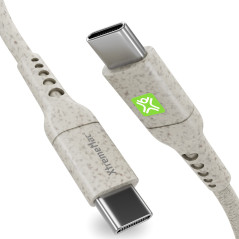 XTREMEMAC Premium ECO USB C Câble, USB-C - USB-C Type-C PD 60W, biodégradable, câble de chargement pour iPad Pro 2020 téléphone