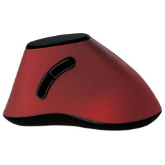 LogiLink ID0159 Souris Ergonomique sans Fil Radio Optique Noir, Rouge 5 Boutons 1200 dpi Ergonomique