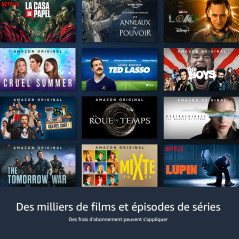 Fire TV Stick avec télécommande vocale Alexa (avec boutons de contrôle de la TV), Streaming HD