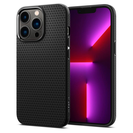 Spigen Liquid Air Coque pour iPhone 13 Pro - Noir Mat