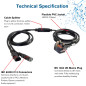 Cbl/3m BS 1363 to 2x C13 Y-Cable