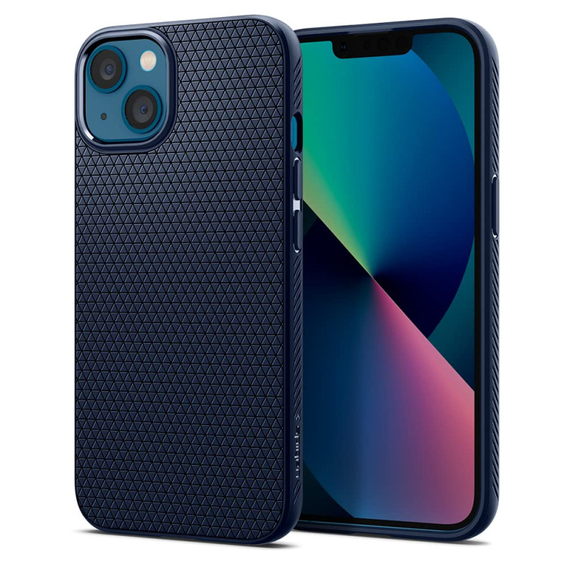Spigen Liquid Air Coque pour iPhone 13 - Bleu Marin Spigen Liquid Air Coque pour iPhone 13 - Bleu Marin