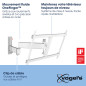 Vogel's TVM 3645 Support Mural pivotant pour TV 40-77" Max. 35 kg Pivotant jusqu'à 180° Full Motion TV Support VESA 600 x 400 Co