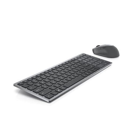 Dell KM7120W Clavier RF sans Fil + Bluetooth QWERTZ Allemand Gris, Titane
