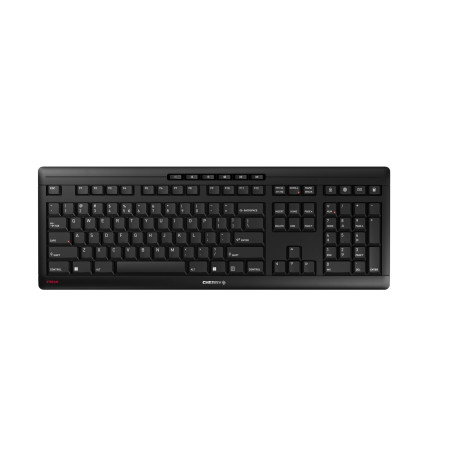 CHERRY Stream Keyboard Wireless, Clavier sans Fil, Disposition EU (QWERTY), Connexion Radio 2,4 GHz, Touches silencieuses, Desig