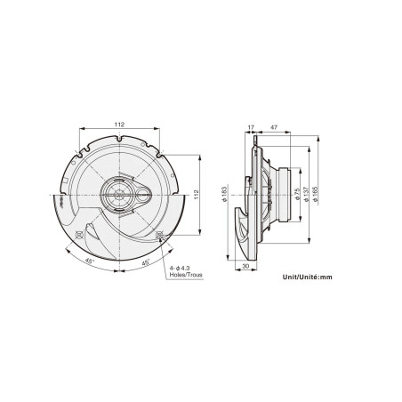 PIONEER TS-R1750S - 16 cm 3-Weg Koaxiallautsprecher