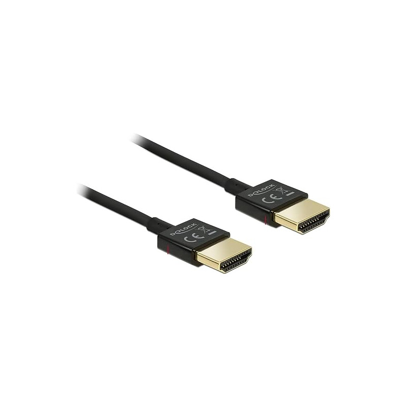 DELOCK HDMI/HDMI, 0.5 M CABLE HDMI 0,5 M HDMI TIPO A (ESTÁNDAR) NEGRO DELOCK HDMI/HDMI, 0.5 M CABLE HDMI 0,5 M HDMI TIPO A (ESTÁNDAR) NEGRO