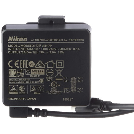 Nikon VEB029EA Adaptateur Secteur pour Appareil Photo Z7 Noir
