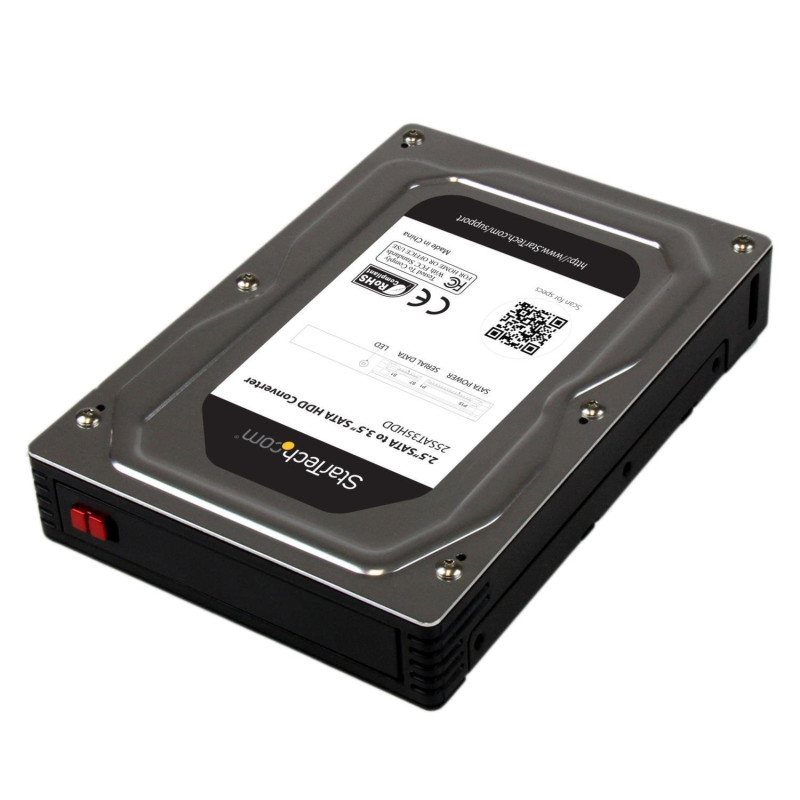 StarTech.com Boîtier Adaptateur en Aluminium pour DD / SSD SATA 2,5" vers 3,5" jusqu'à 12,5 mm (25SAT35HDD) StarTech.com Boîtier Adaptateur en Aluminium pour DD / SSD SATA 2,5" vers 3,5" jusqu'à 12,5 mm (25SAT35HDD)