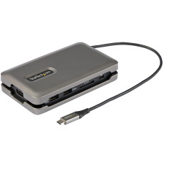 StarTech.com Adaptateur Multiport USB-C 6 en 1 - Mini Dock USB Type-C vers 4K 60Hz HDMI 2.0-100W Power Delivery Pass-Trough - SD