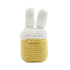 WONDEE Coque Airpods 1 et 2 avec intérieur en Silicone et Crochet en Forme de Lapin