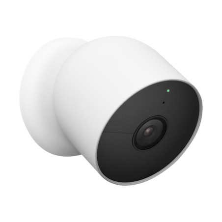 Google Nest Cam Caméra de Surveillance Intelligente pour l'intérieur et l'extérieur Blanc 1 pièce (1 pièce)