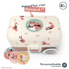 monbento - Lunch Box Enfant MB Tresor Fox - Renard- Boîte Repas et/ou Goûter 3 Compartiments - Idéal Ecole/Parc - Sans BPA - Dur