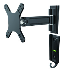 StarTech.com Bras d'écran à montage mural - Pivot simple - Support mural pour moniteur plat à fixation VESA jusqu'à 27" 15 kg (A